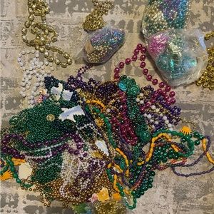 Assorted Mardi Gras Beads